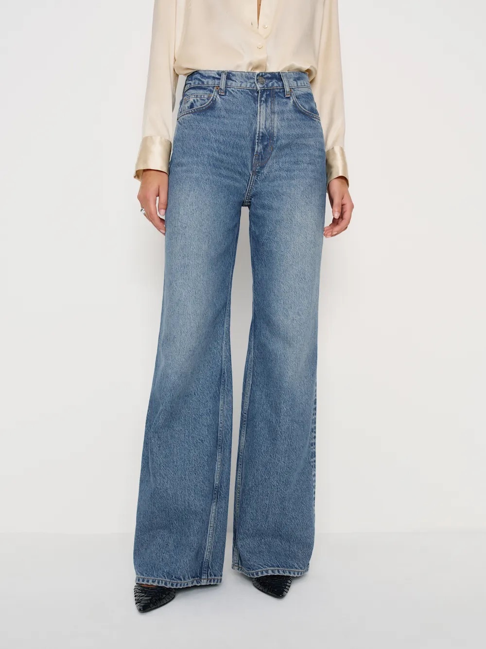 Cary High Rise Slouchy Wide Leg Jean in Colorado - Picture 2 of 7